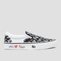 Vans X Punkandyo Skate Slip On Skate Shoes Black / White