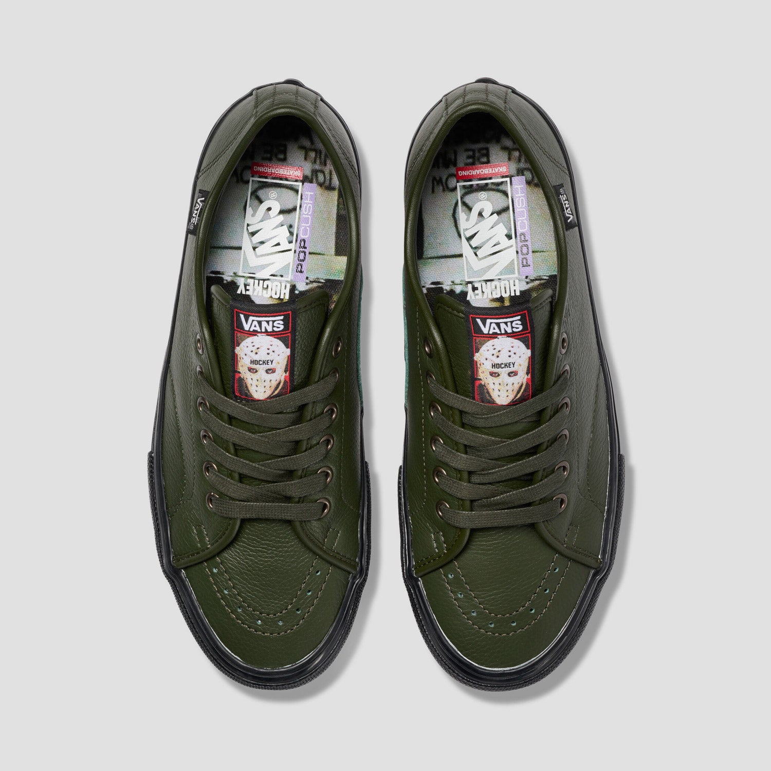 Vans X Hockey Skate AVE Classic Skate Shoes Green / Black