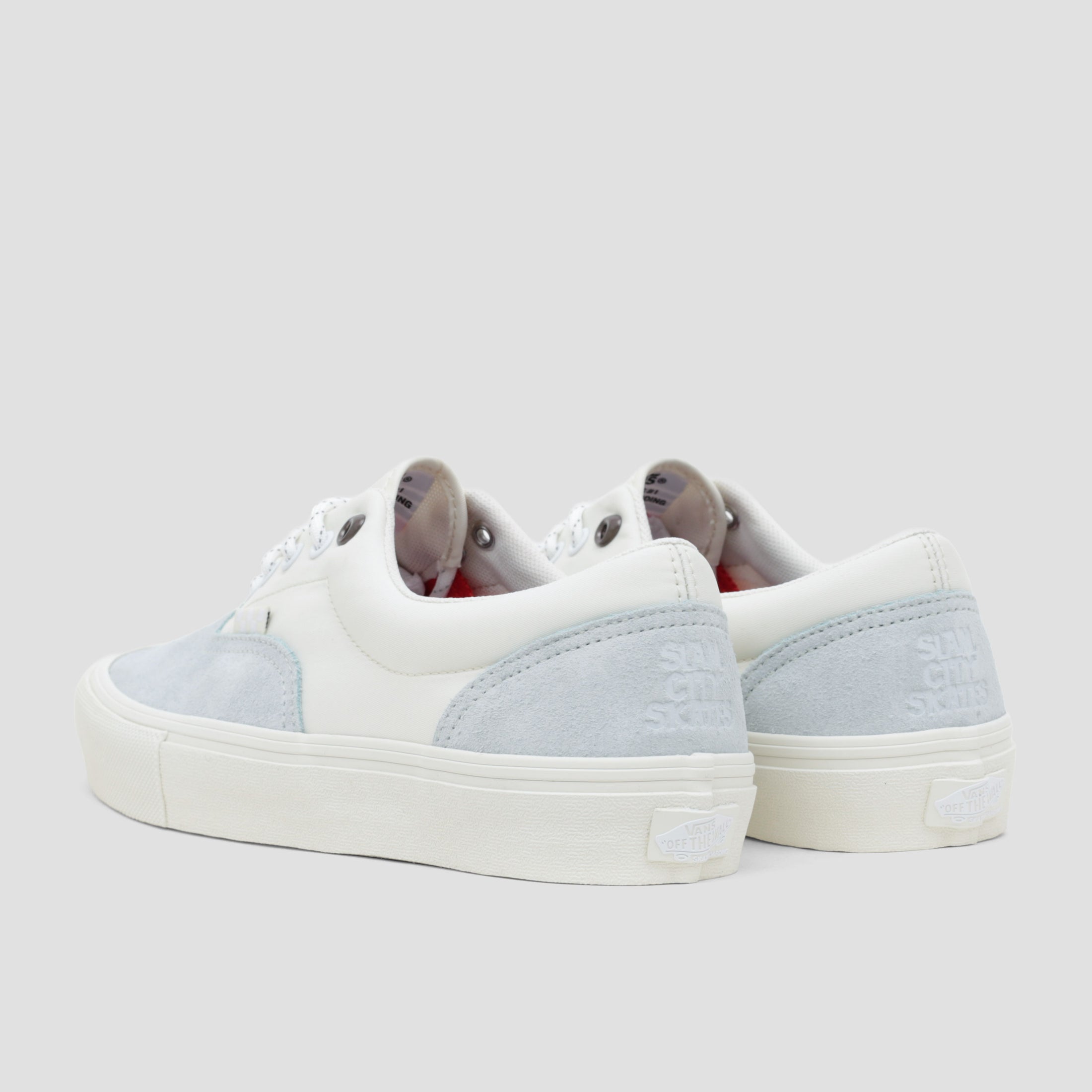 Vans X Slam City Skates Era Skate Shoes Blue / Marshmallow