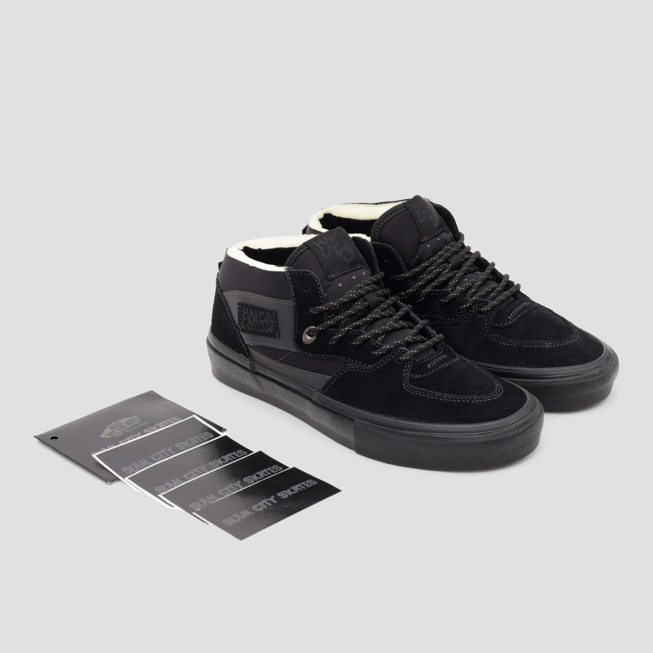 Vans X Slam City Skates X Slam Half Cab Skate Shoes Reflective Black