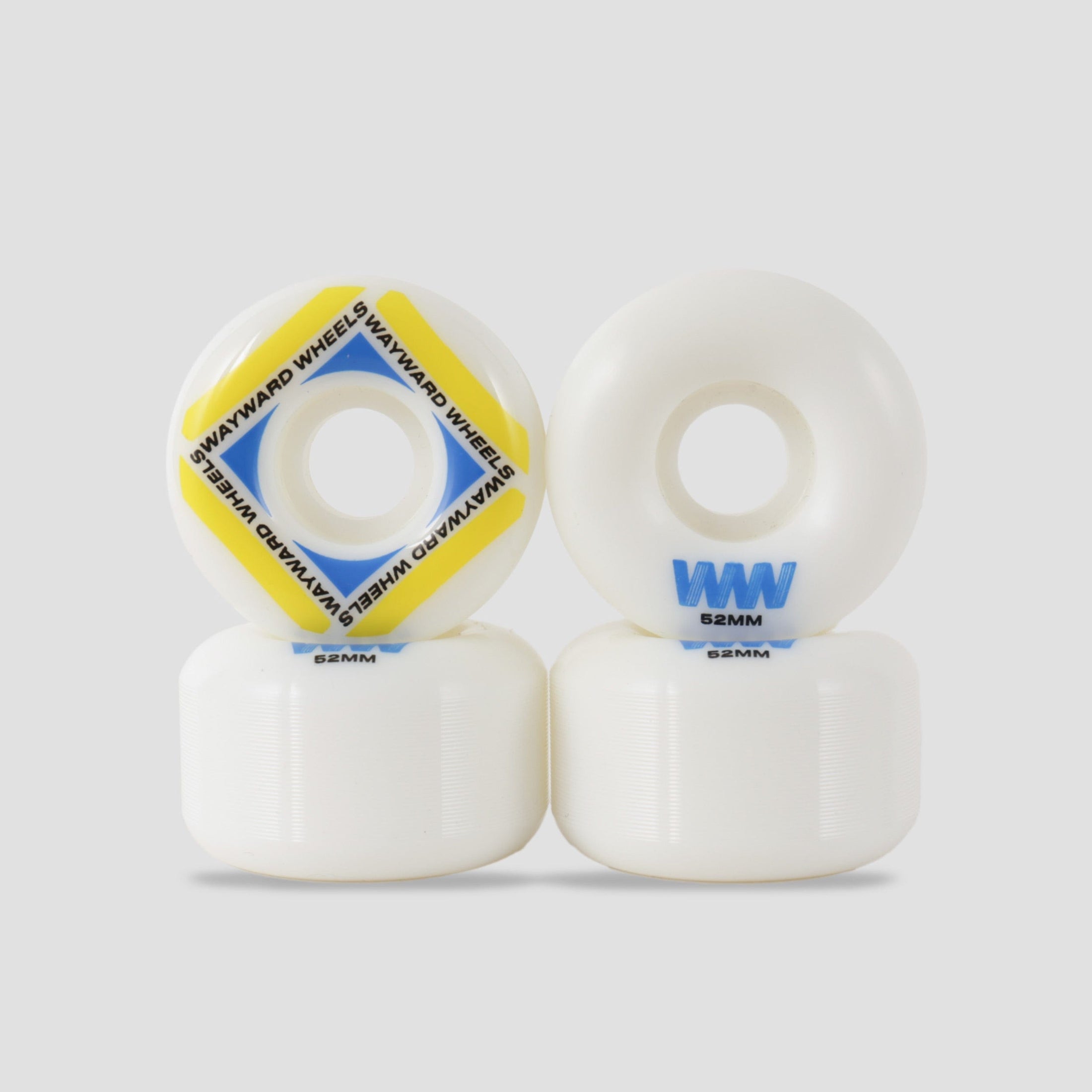 Wayward 52mm Waypoint Wheels White / Yellow / Blue