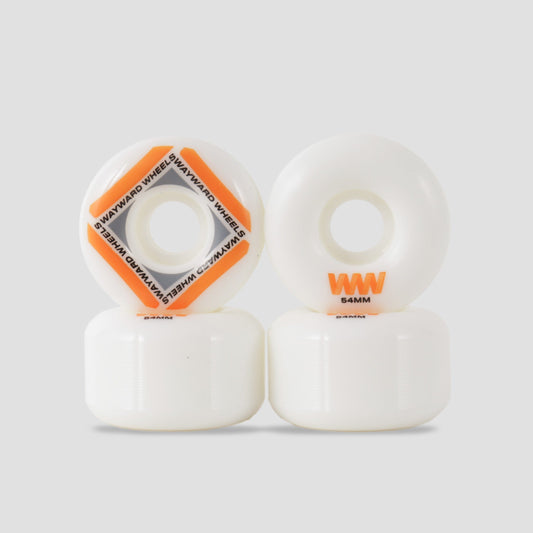 Wayward 54mm Waypoint Wheels White / Orange