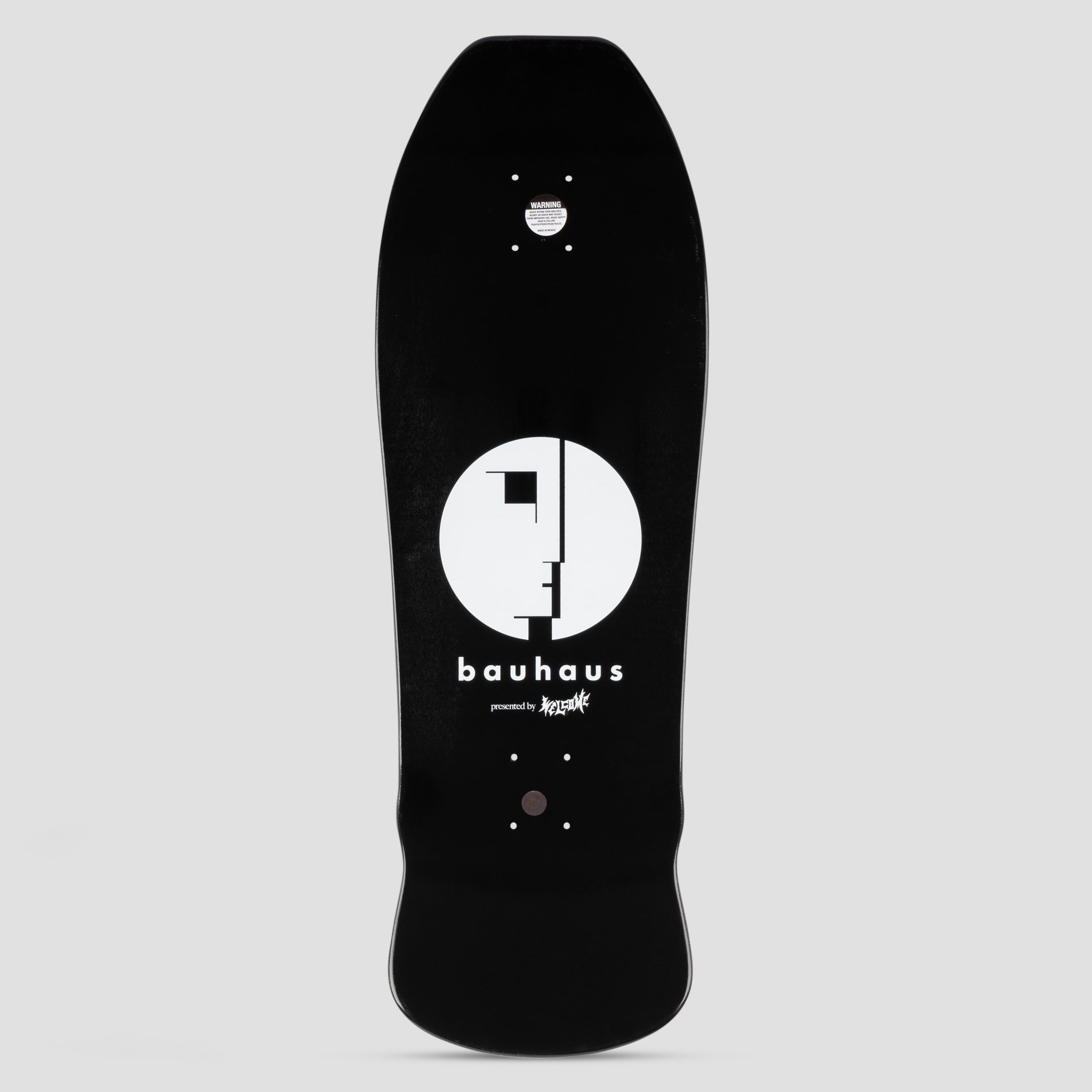 Welcome x Bauhaus 10.0 Mask on  Early Grab Skateboard Deck Black Dip