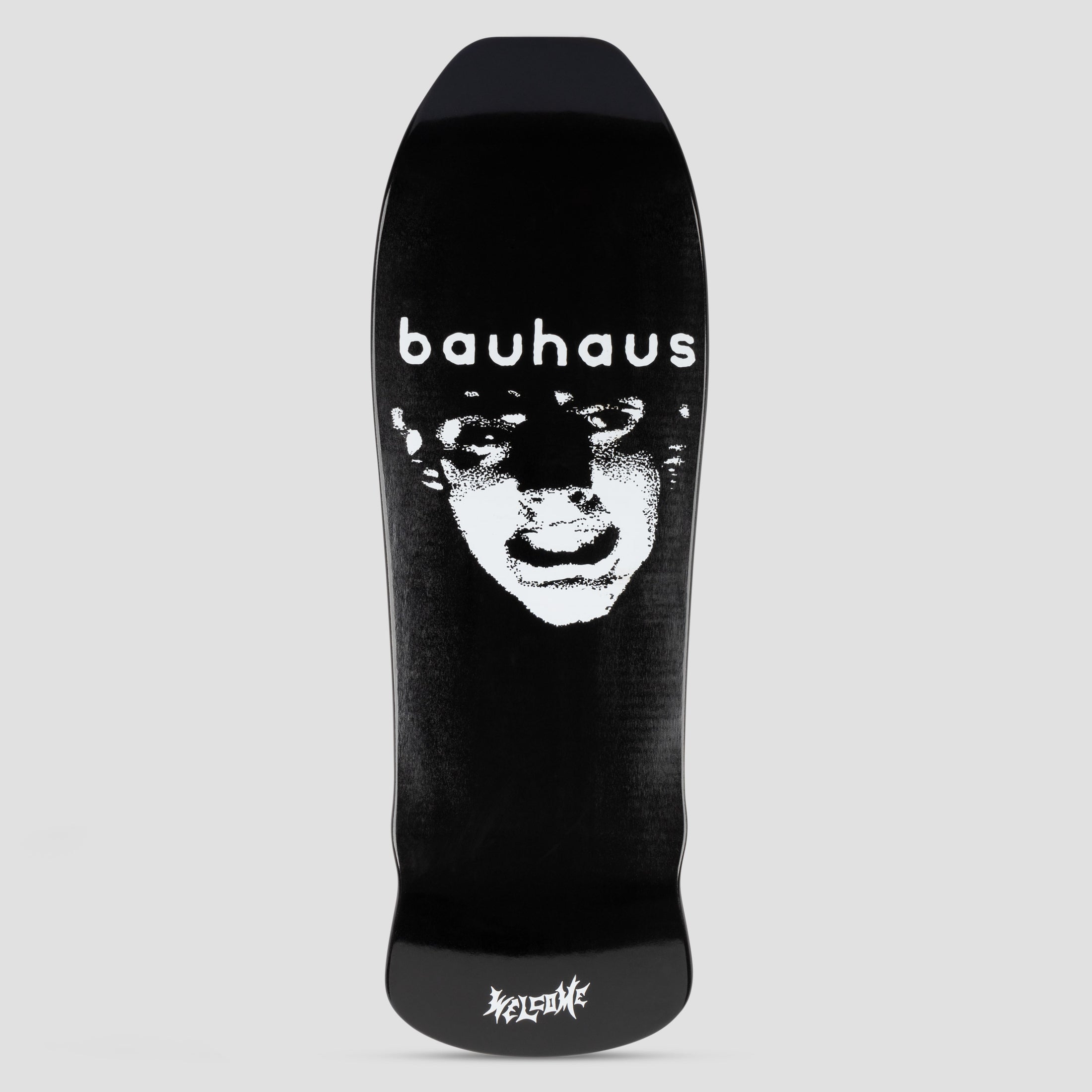Welcome x Bauhaus 10.0 Mask on  Early Grab Skateboard Deck Black Dip