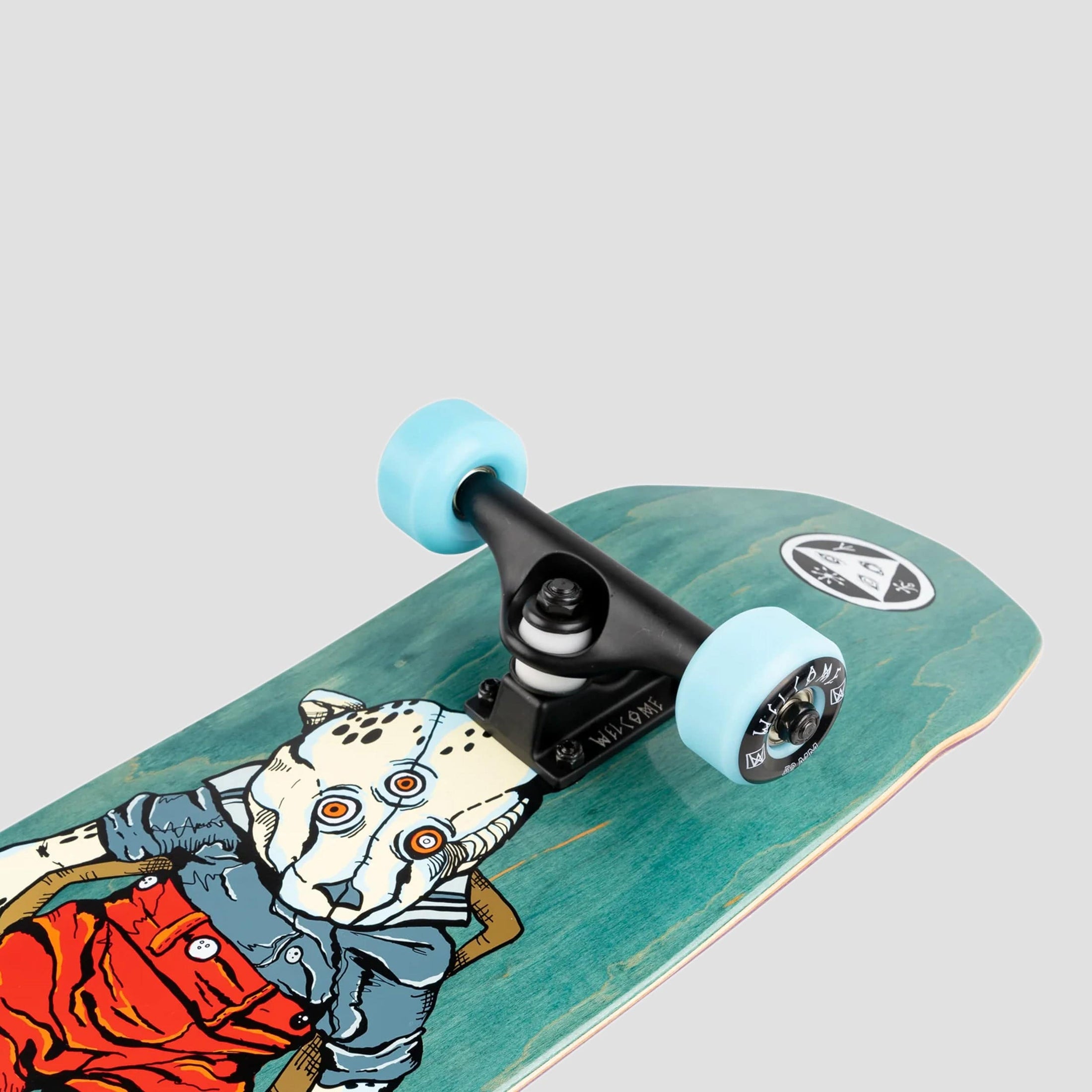 Welcome 7.75 Teddy Complete Skateboard Teal