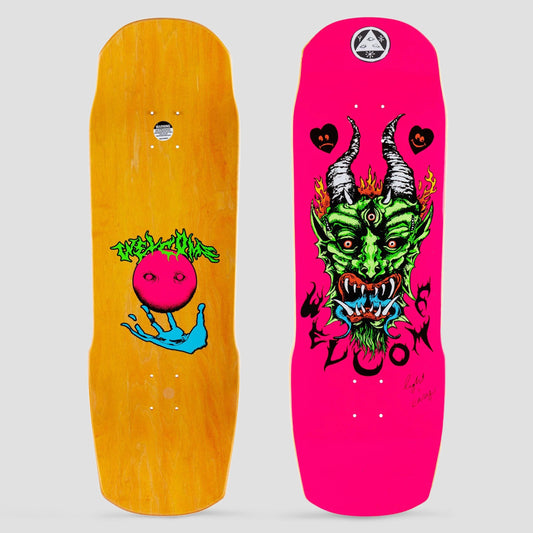Welcome 10.0 Light and Easy on Totem Skateboard Deck 2.0 Neon Pink