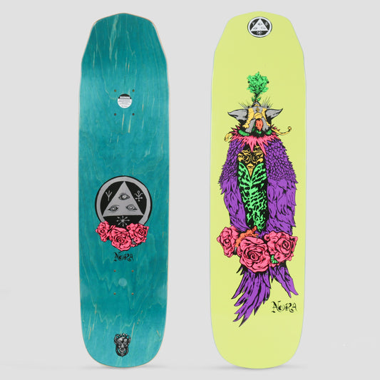 Welcome 8.125 Peregrine Nora On Wicked Princess Skateboard Deck Neon Yellow