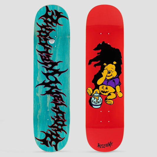 Welcome 8.25 Hunny on Evil Twin Skateboard Deck Red