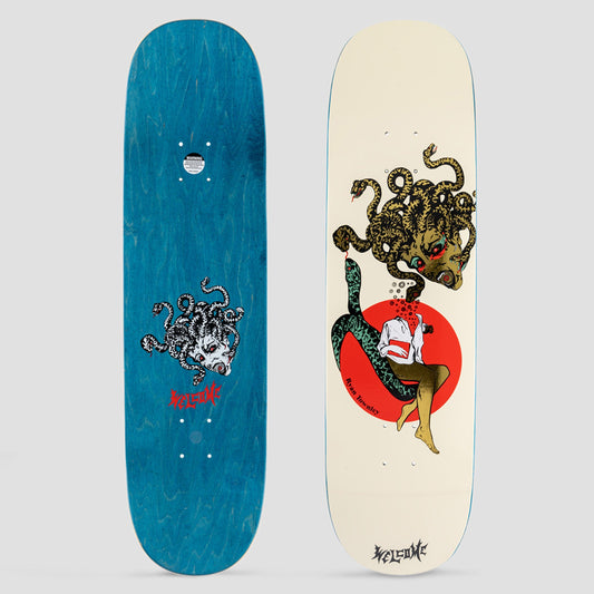 Welcome 8.5 Gorgon on Enenra Skateboard Deck Bone / Gold Foil