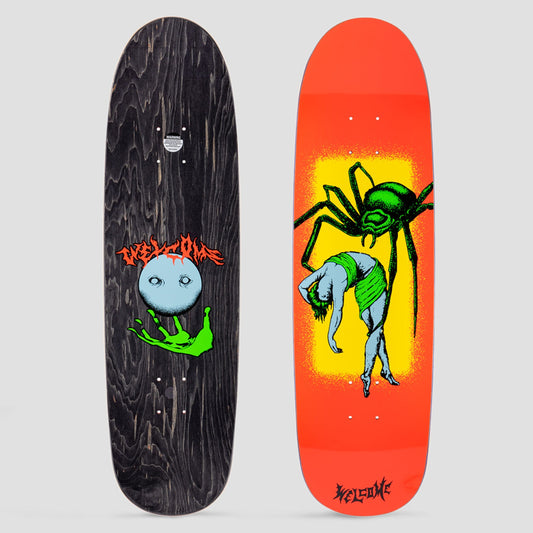 Welcome 8.8 Widow on Atheme Skateboard Deck Neon Coral