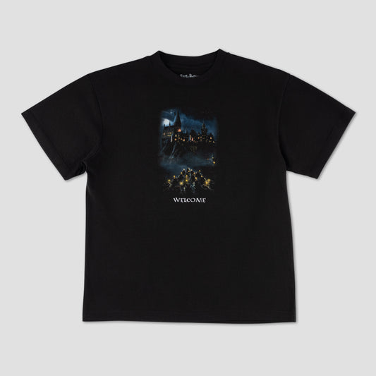 Welcome X Harry Potter Arrival Boxy T-Shirt Black