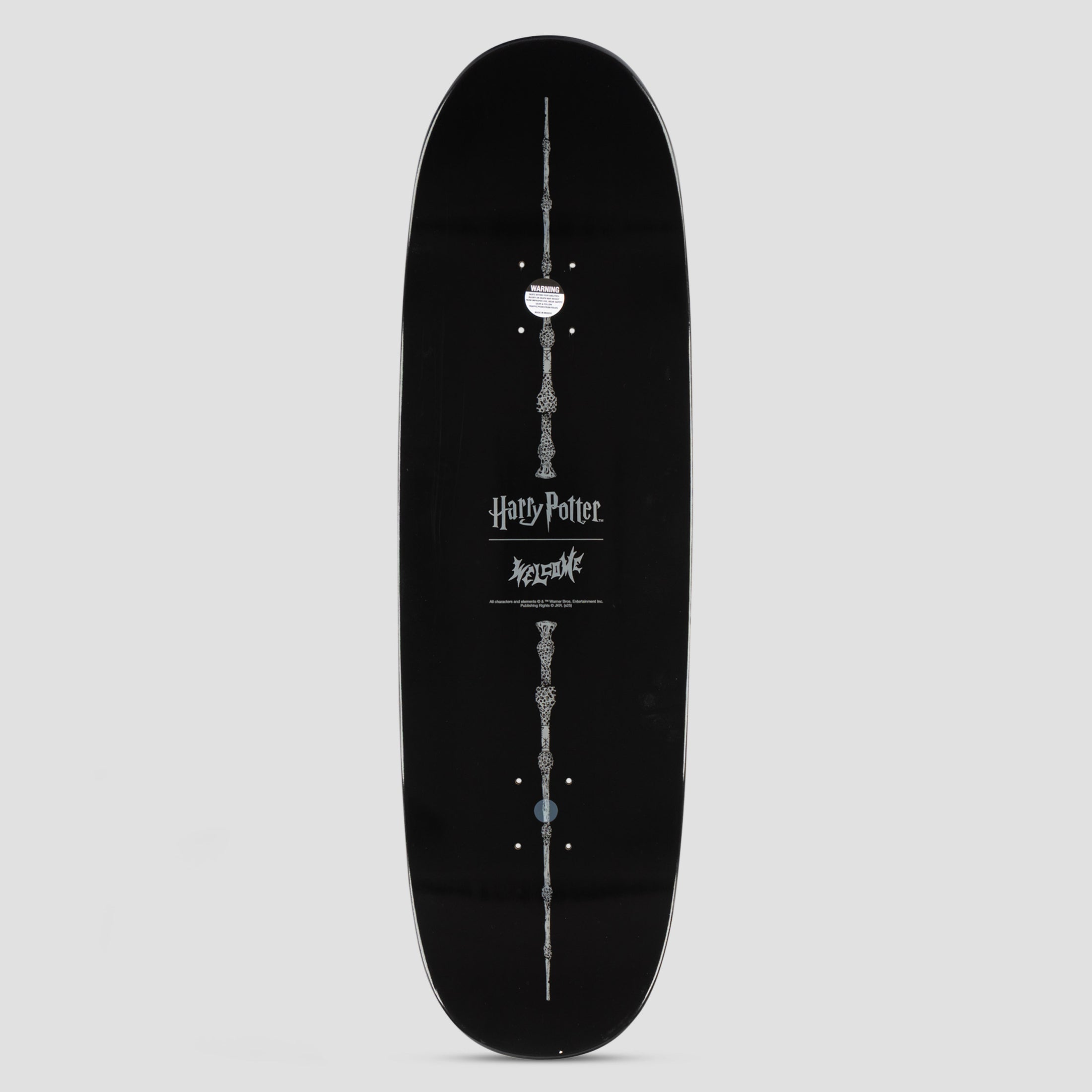 Welcome X Harry Potter 9.5 Finale Skateboard Deck Black Dip