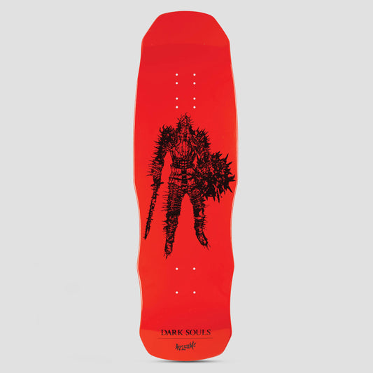 Welcome X Dark Souls 9.85 Kirk on Dark Lord Skateboard Deck Red