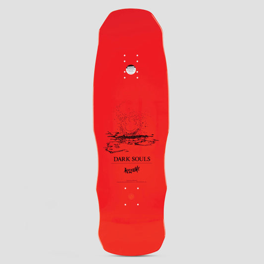 Welcome X Dark Souls 9.85 Kirk on Dark Lord Skateboard Deck Red