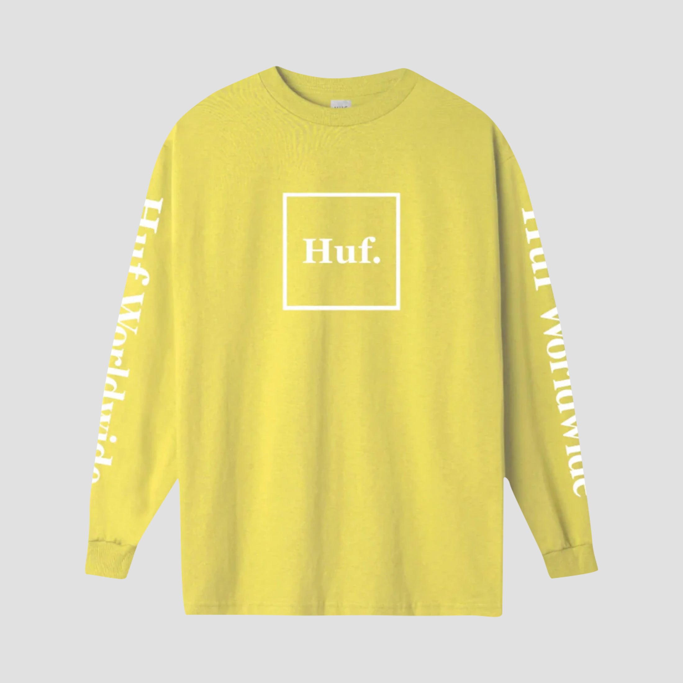 HUF Essentials Domestic Longsleeve T-Shirt Yellow