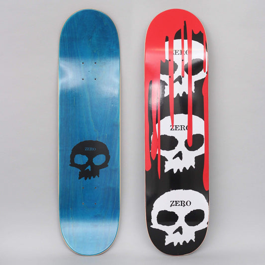 Zero 8.25 3 Skull And Blood Skateboard Deck Black / White / Red