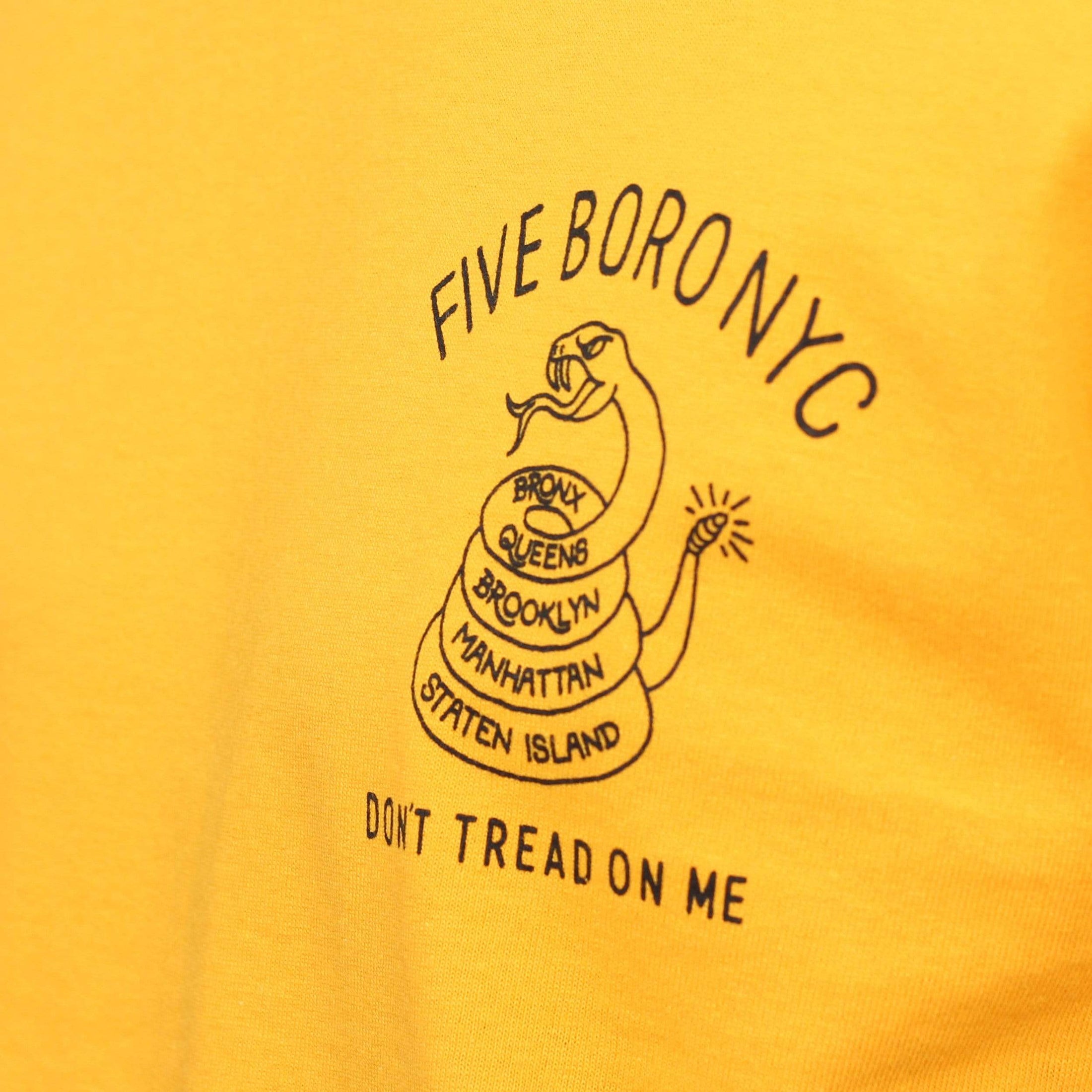 5Boro Don't Tread T-Shirt Gold