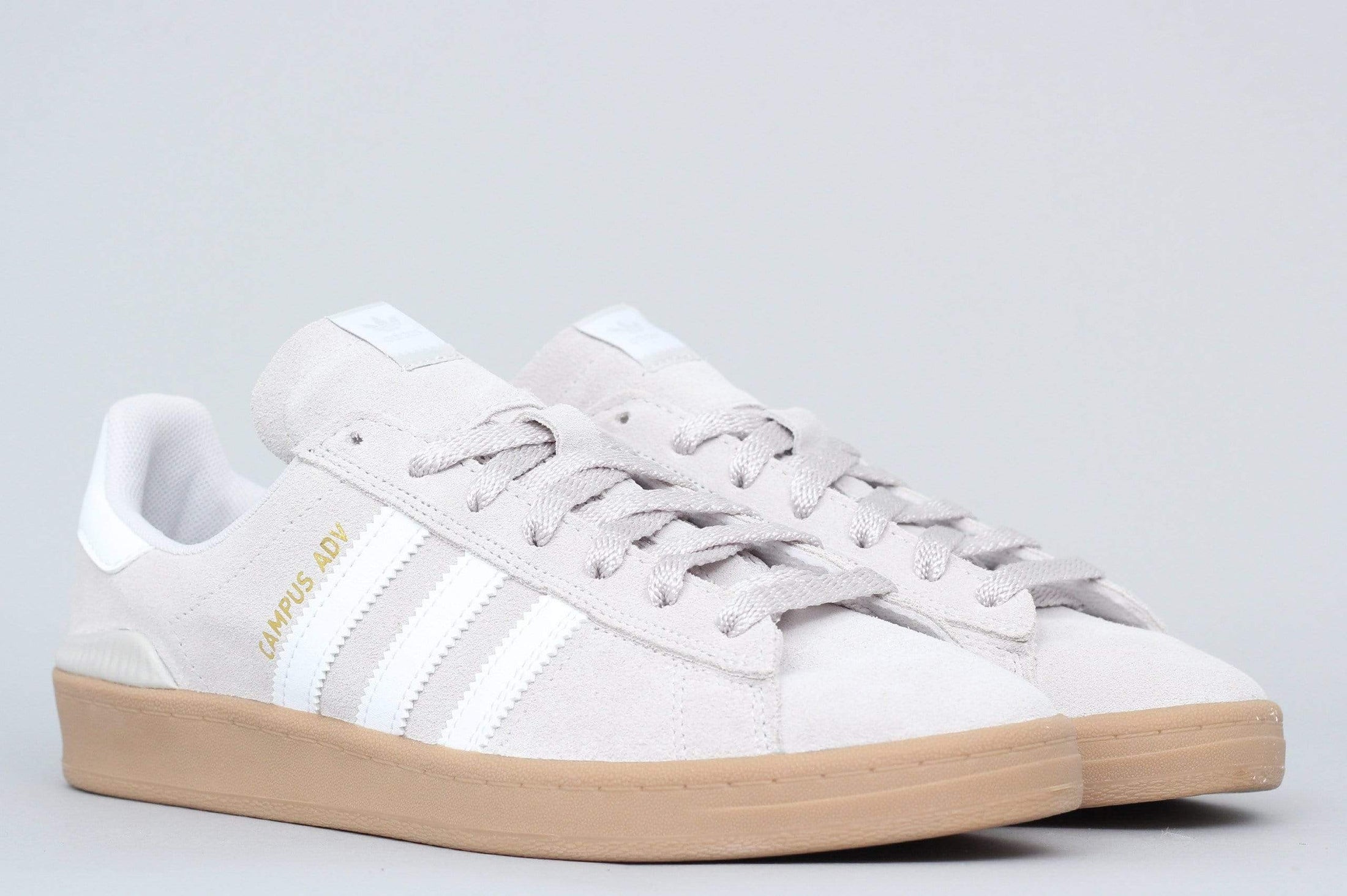 adidas Campus ADV Shoes Grey One FTW White Gold Metallic
