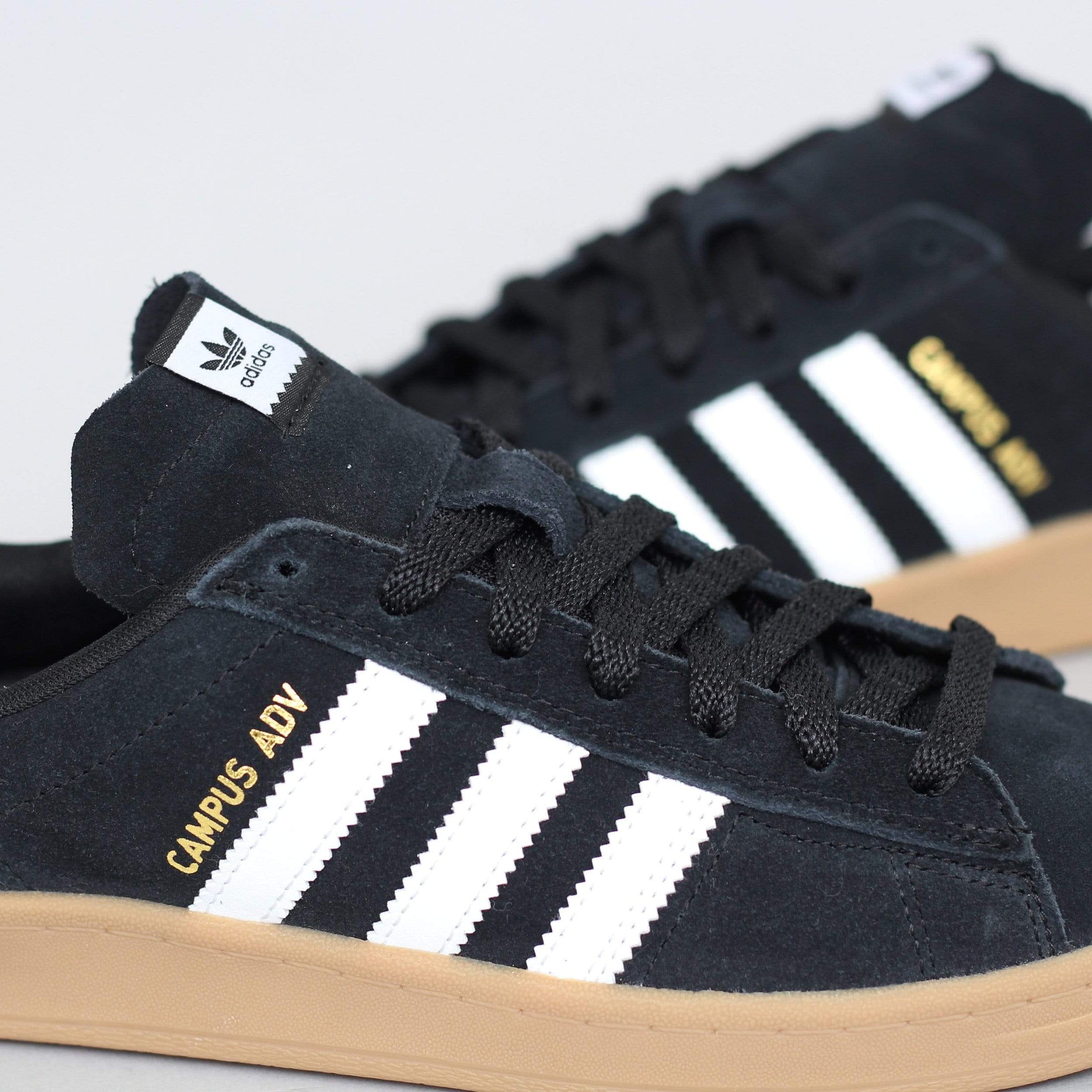 adidas Campus Advance Shoes Core Black / Footwear White / Gum 4 Slam City Skates adidas Campus Advance Shoes Core Black / Footwear White / Gum 4 Slam City Skates
