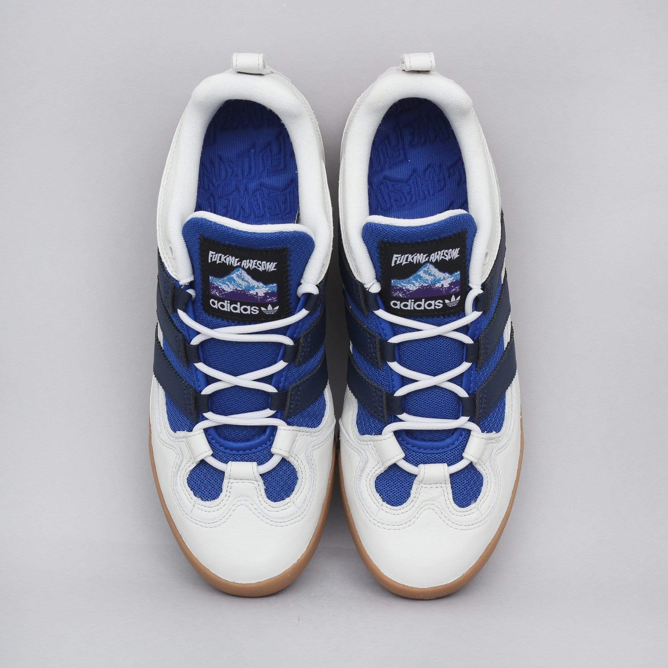 adidas FA Experiment 1 Shoes Crystal White / Collegiate Navy / Collegi Slam City Skates adidas FA Experiment 1 Shoes Crystal White / Collegiate Navy / Collegi Slam City Skates