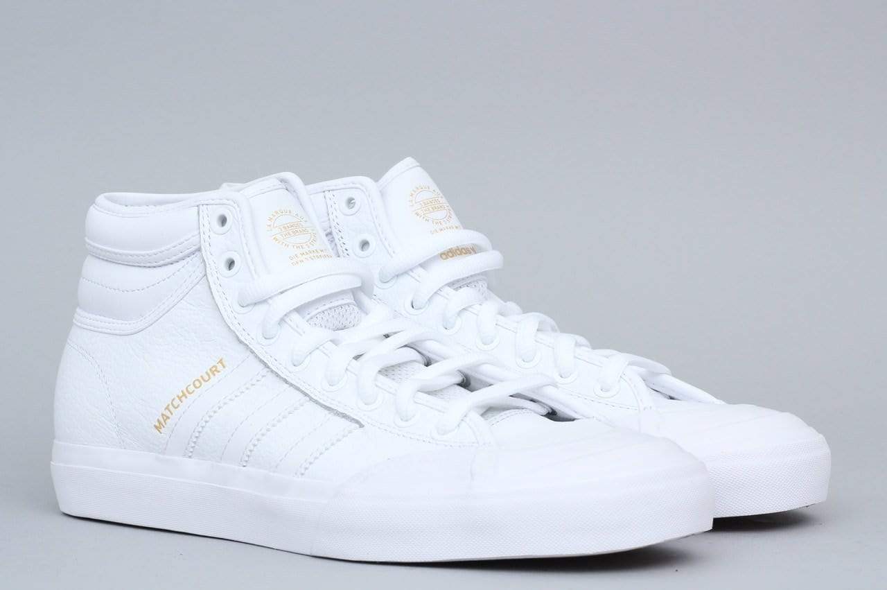 adidas Matchcourt High RX2 Shoes FTWR White / FTWR White / Met Gold