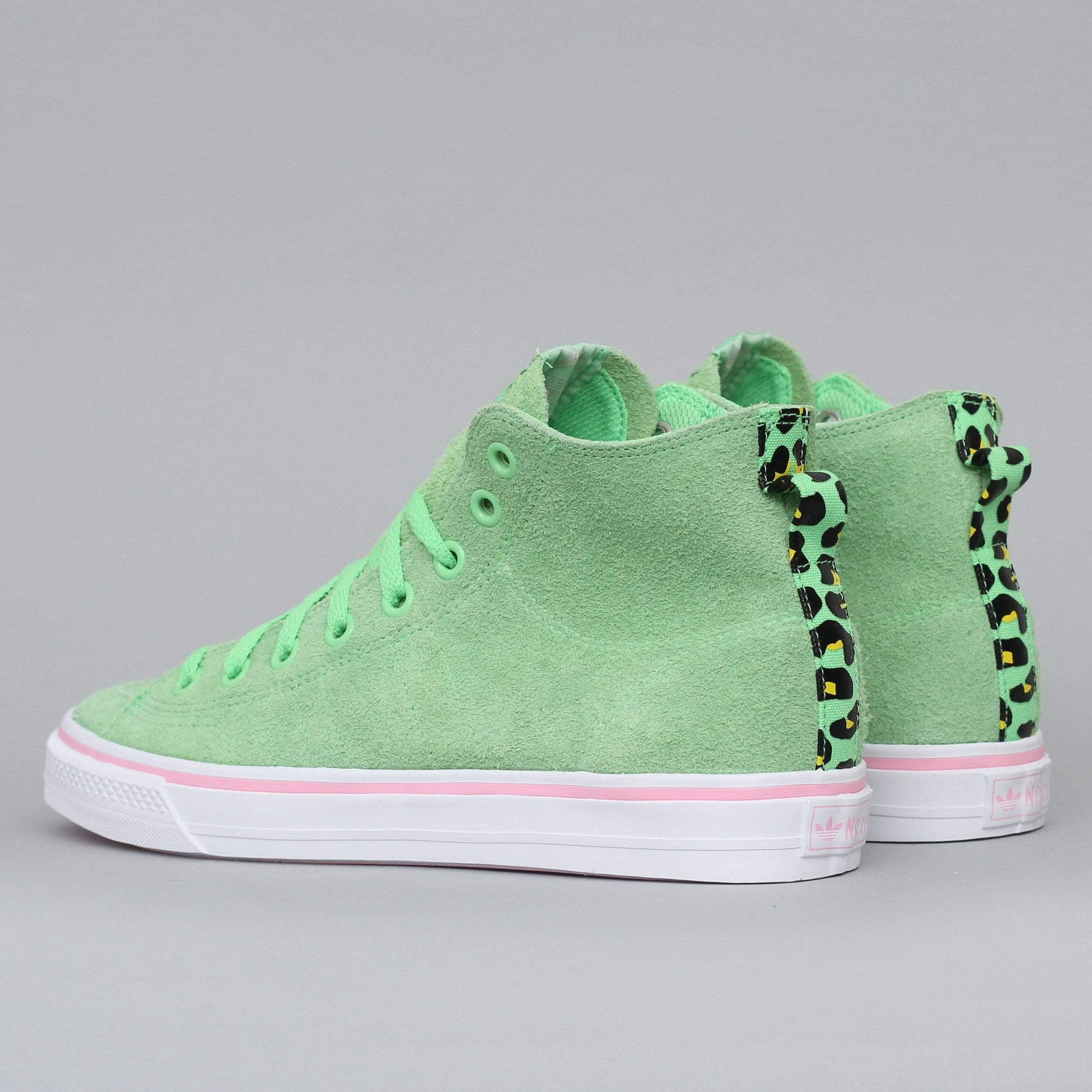 adidas Nizza Hi RFS X Nakel Shoes Spring Green / Footwear White / Light Pink