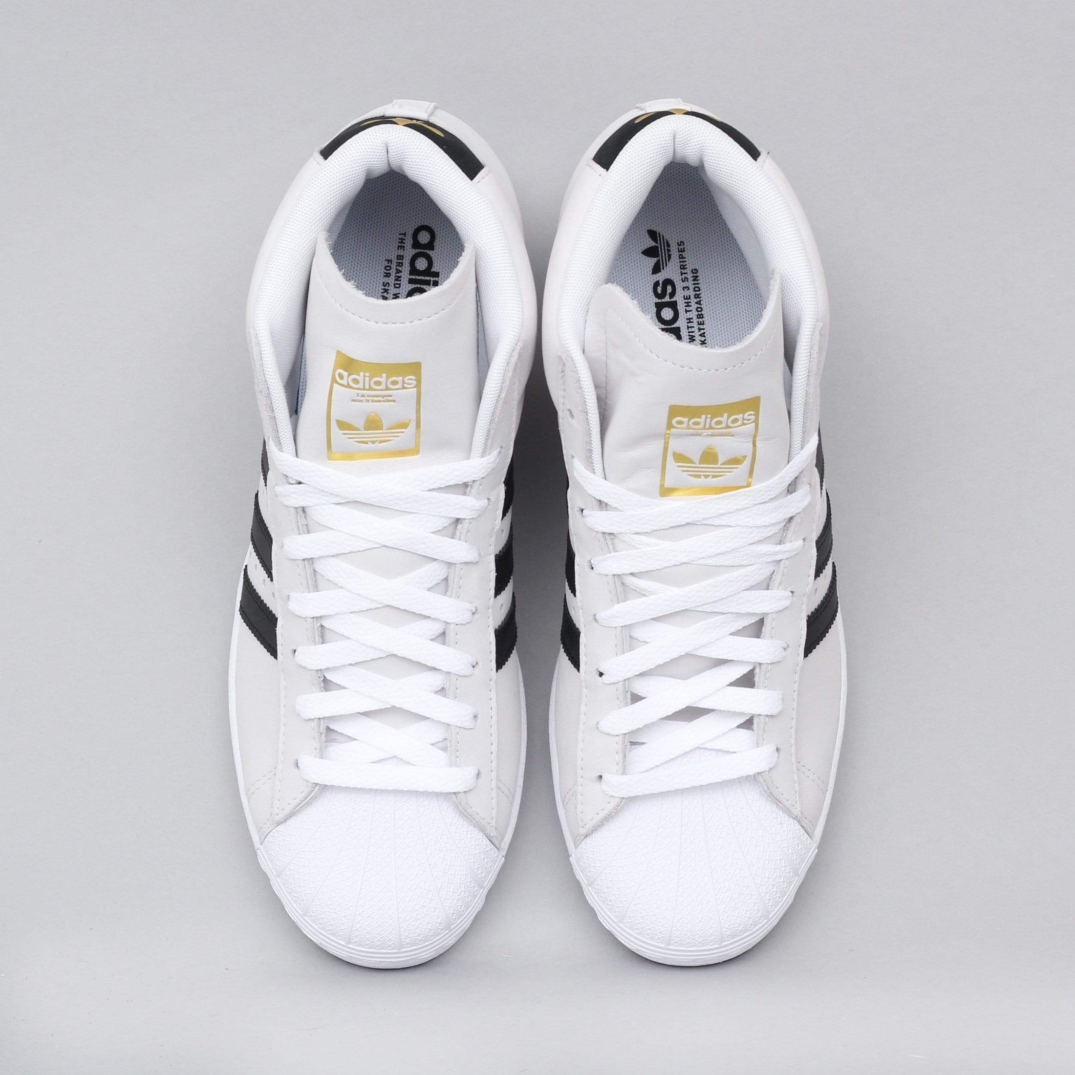 adidas Pro Model Shoes Footwear White / Core Black / Gold Metallic Slam City Skates adidas Pro Model Shoes Footwear White / Core Black / Gold Metallic Slam City Skates