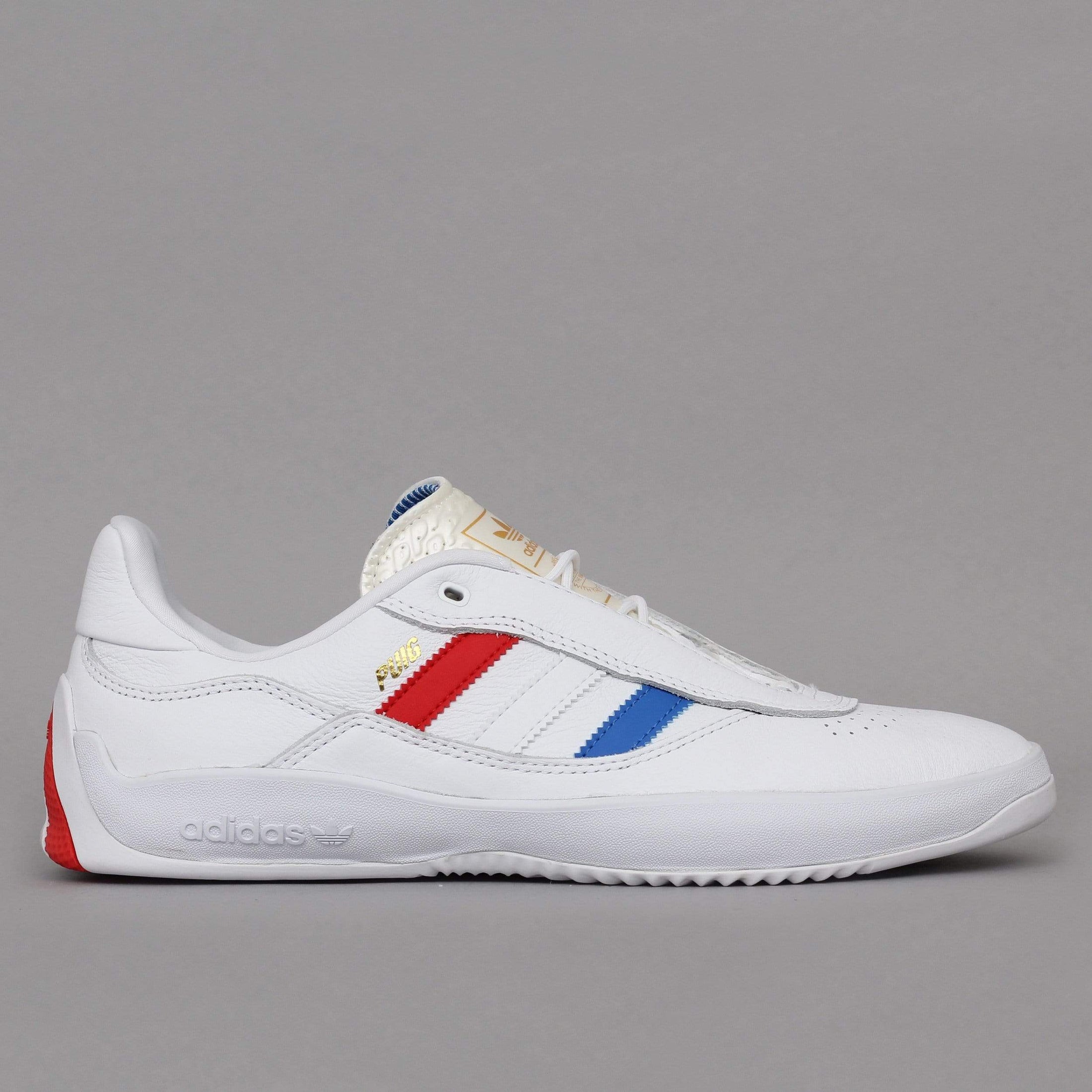 adidas Puig Shoes Footwear White / Blue Bird / Vivid Red