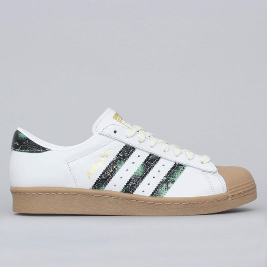 adidas Superstar 80s x Metropolitan Shoes Crystal White / Collegiate Green / Gum