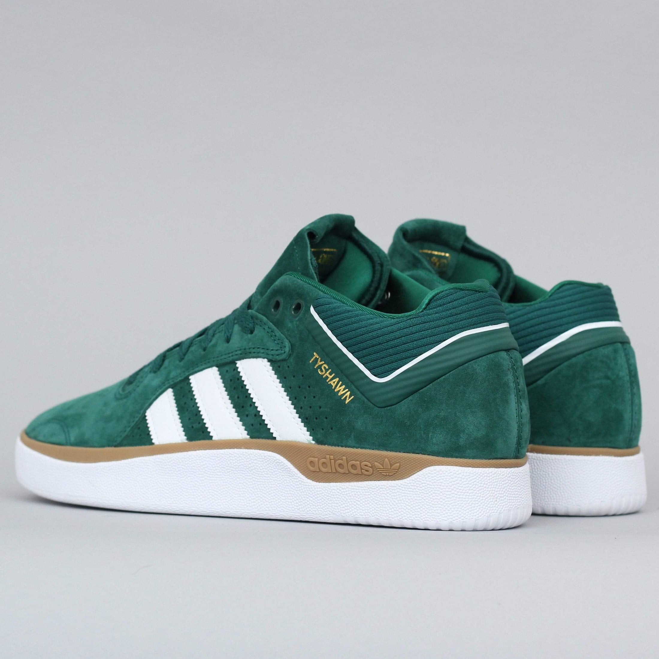 adidas Tyshawn Shoes Collegiate Green / Footwear White / Gum4