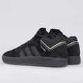 Load image into Gallery viewer, adidas Tyshawn Shoes Core Black / Core Black / Gold Metallic
