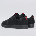 Load image into Gallery viewer, adidas X Thrasher Superstar Adv Shoes Core Black / Scarlet / Gold Metallic
