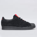 Load image into Gallery viewer, adidas X Thrasher Superstar Adv Shoes Core Black / Scarlet / Gold Metallic

