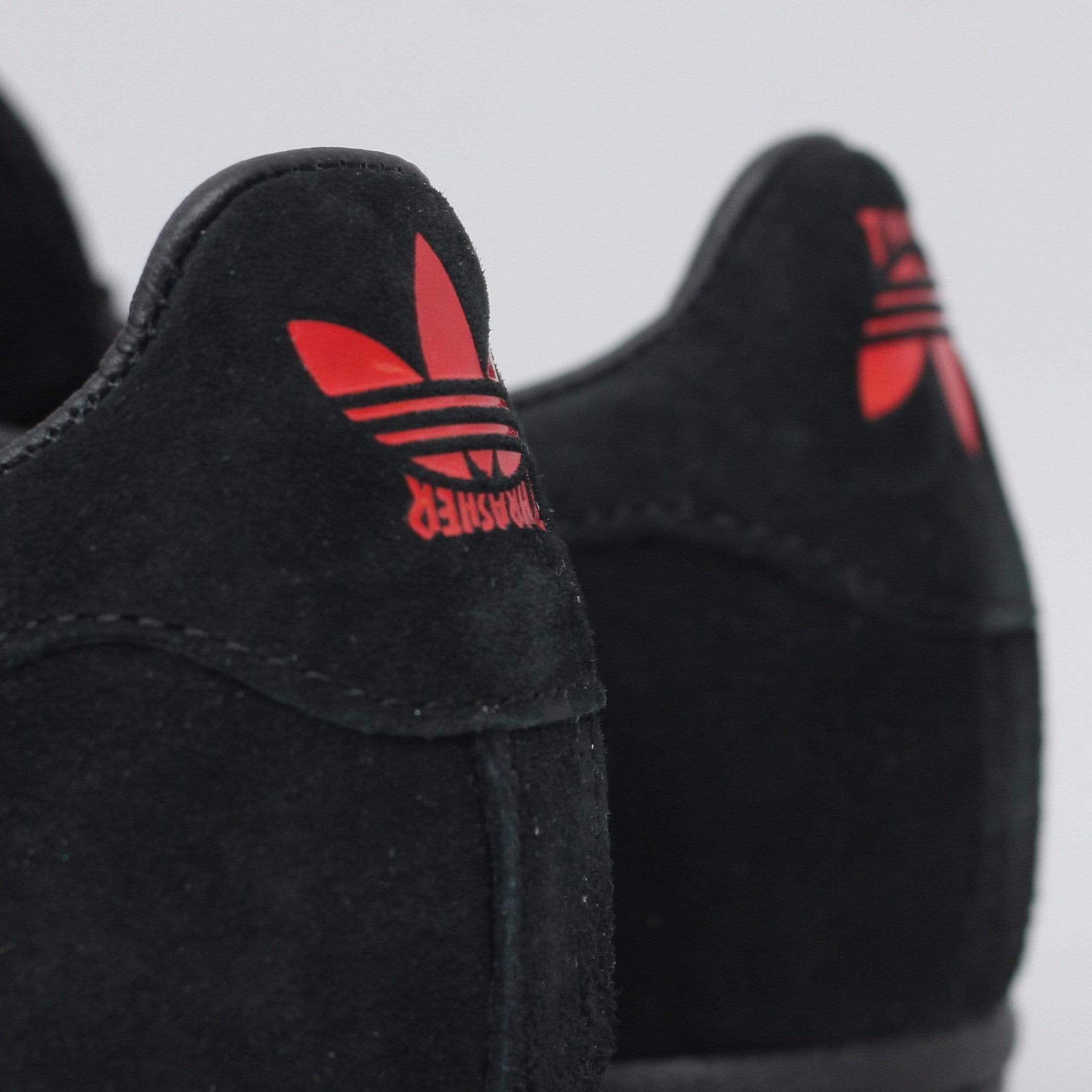 adidas X Thrasher Superstar Adv Shoes Core Black Scarlet Gold