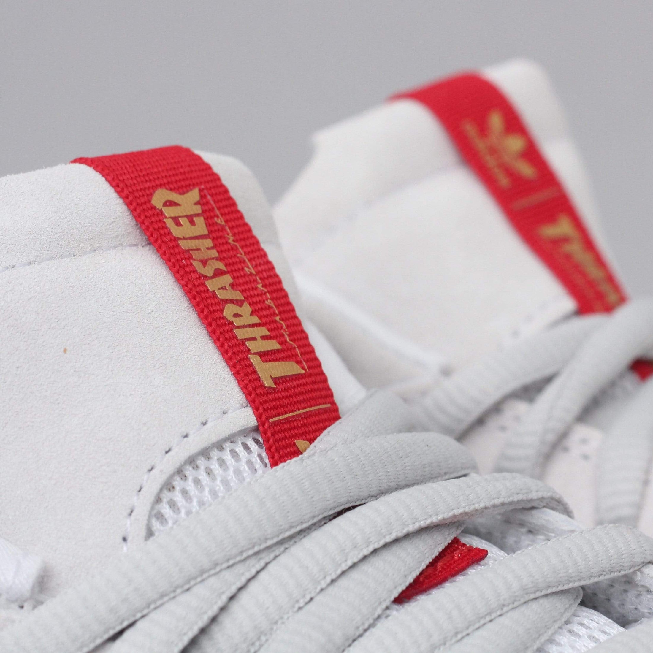 adidas X Thrasher Tyshawn Shoes Footwear White Scarlet Gold