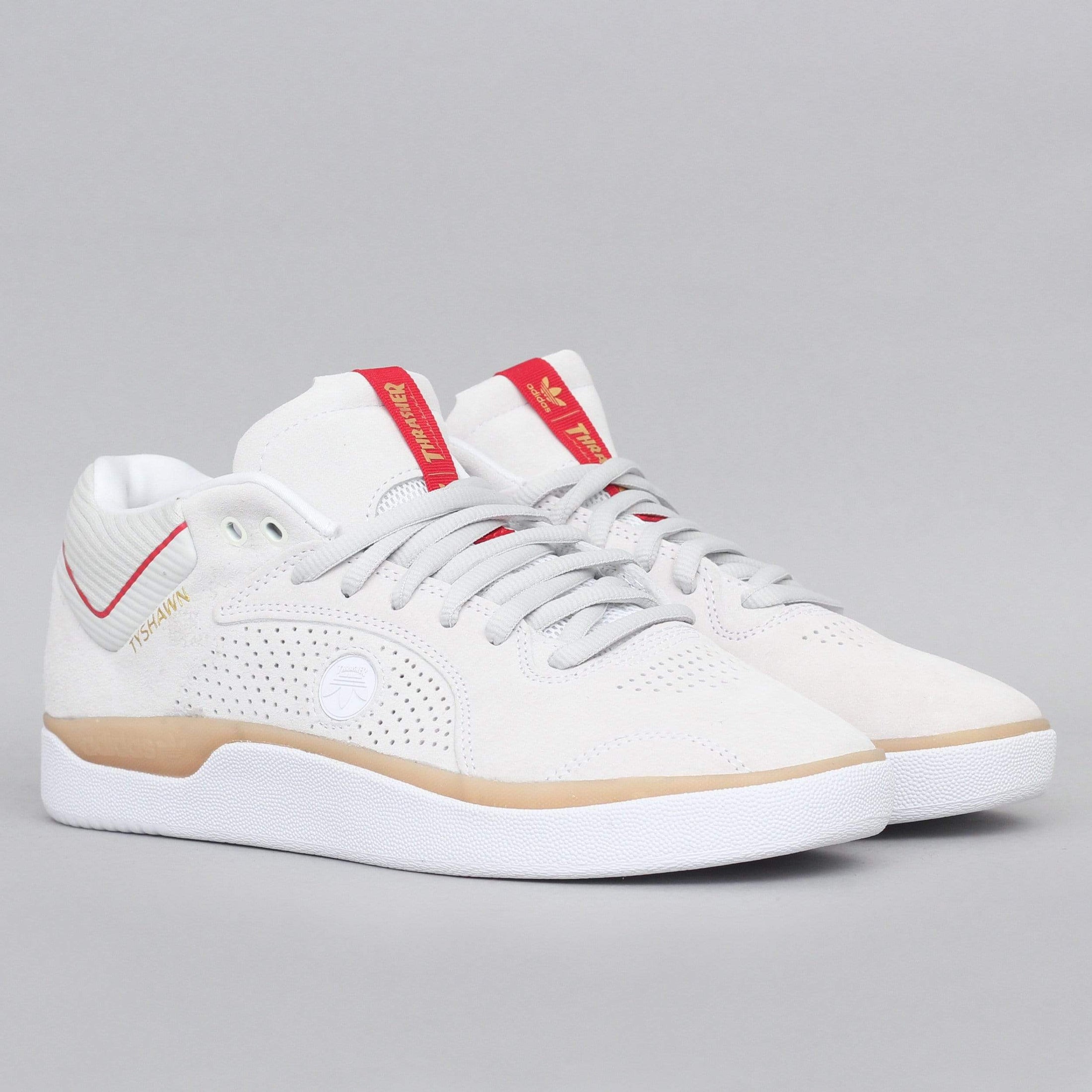 adidas X Thrasher Tyshawn Shoes Footwear White / Scarlet / Gold Metallic