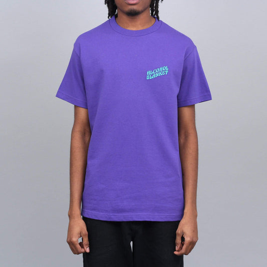 Alcohol Blanket Logo T-Shirt Purple
