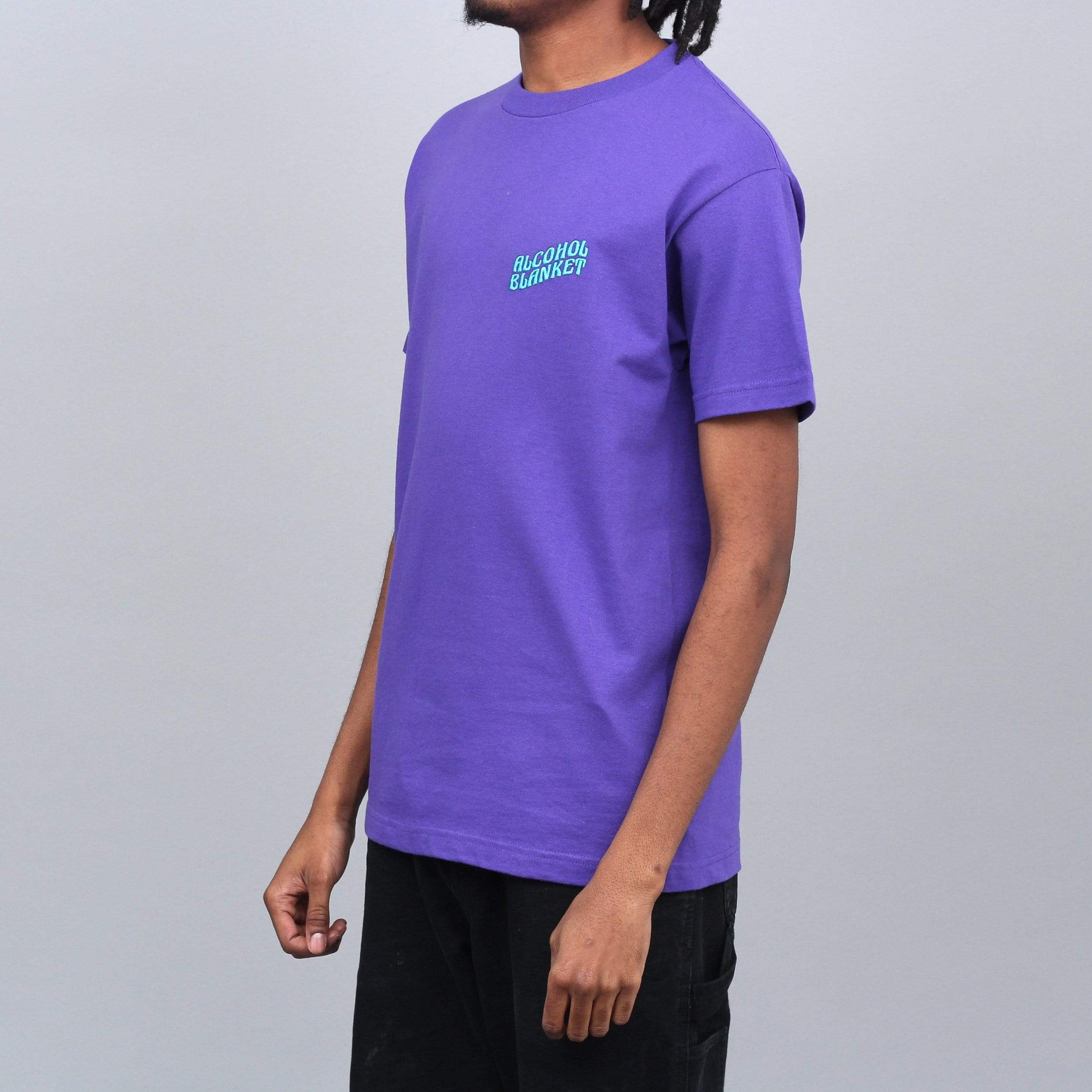 Alcohol Blanket Logo T-Shirt Purple