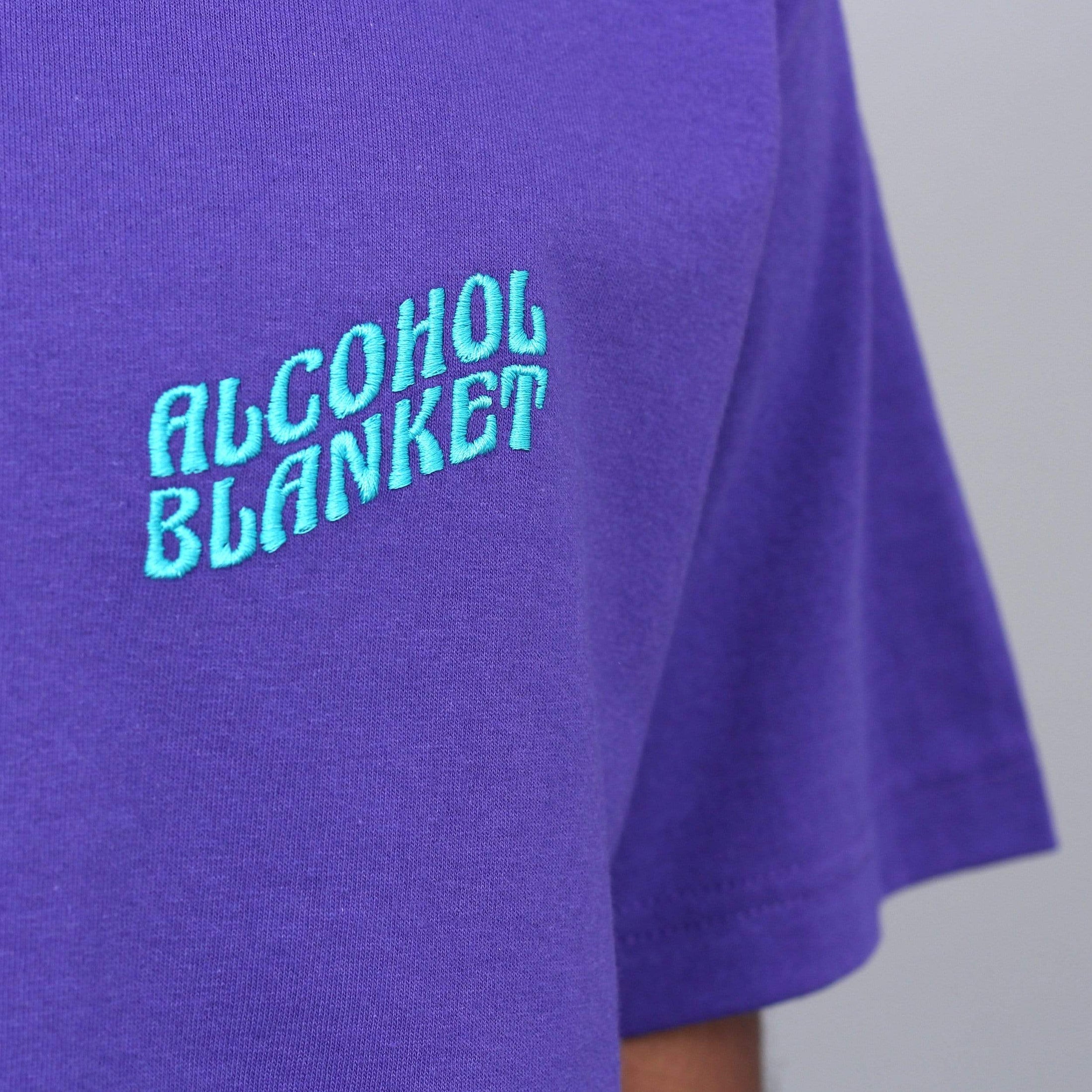 Alcohol Blanket Logo T-Shirt Purple