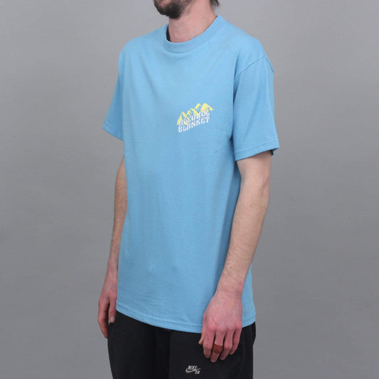 Alcohol Blanket Mountains T-Shirt Blue