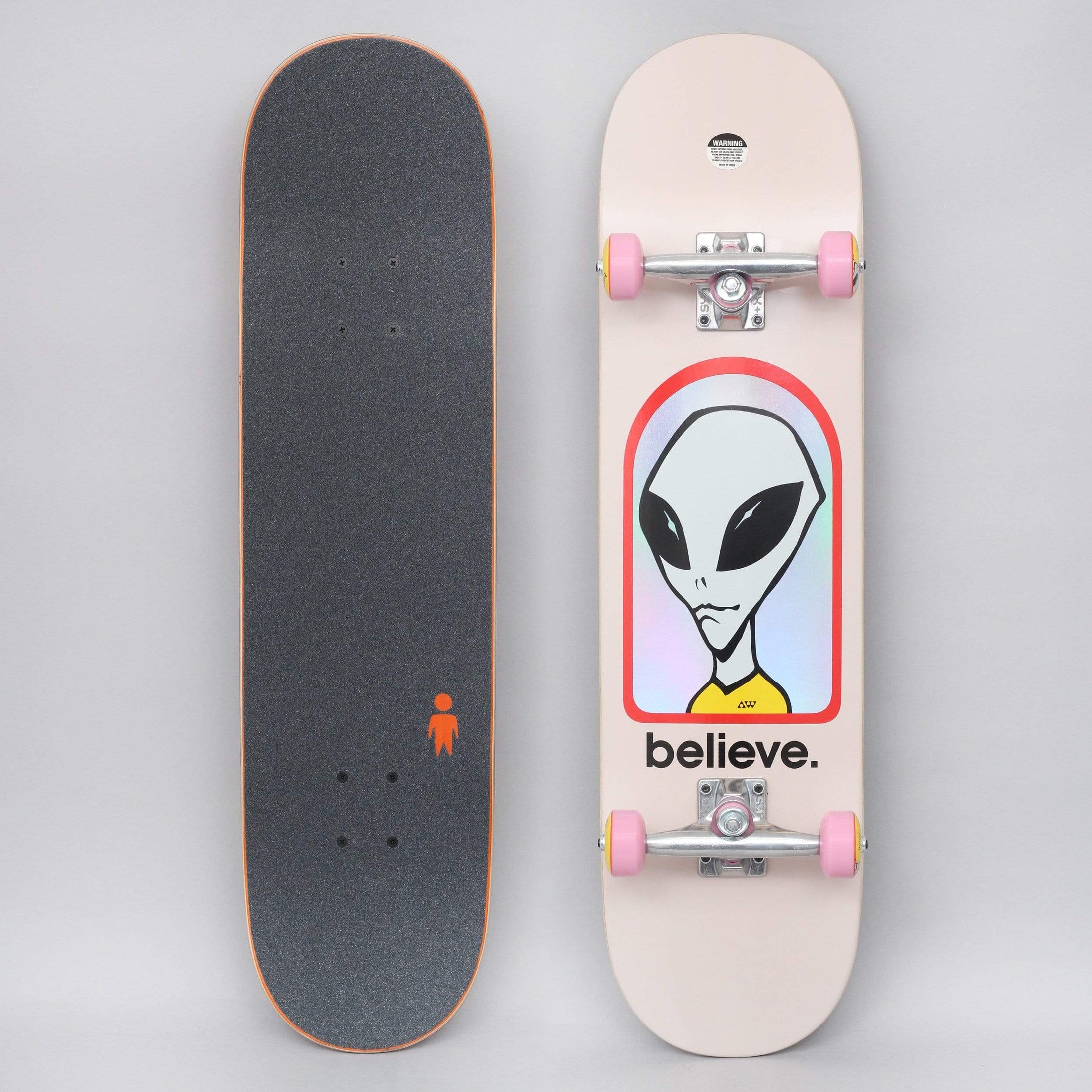 Alien Workshop 8.125 Believe Hologram Complete Skateboard Pink