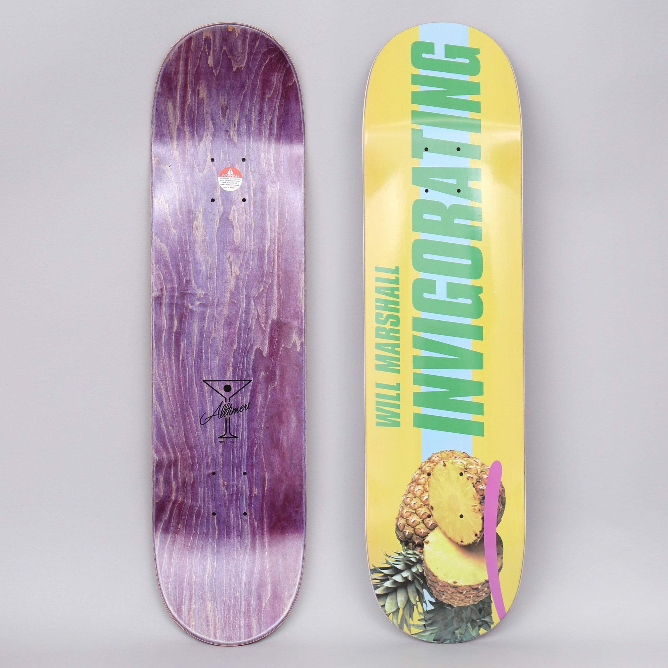 Alltimers 8.1 Will Invigorating Skateboard Deck Yellow