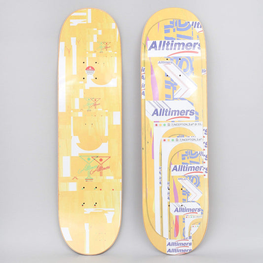Alltimers 8.5 Glitch Skateboard Deck Yellow