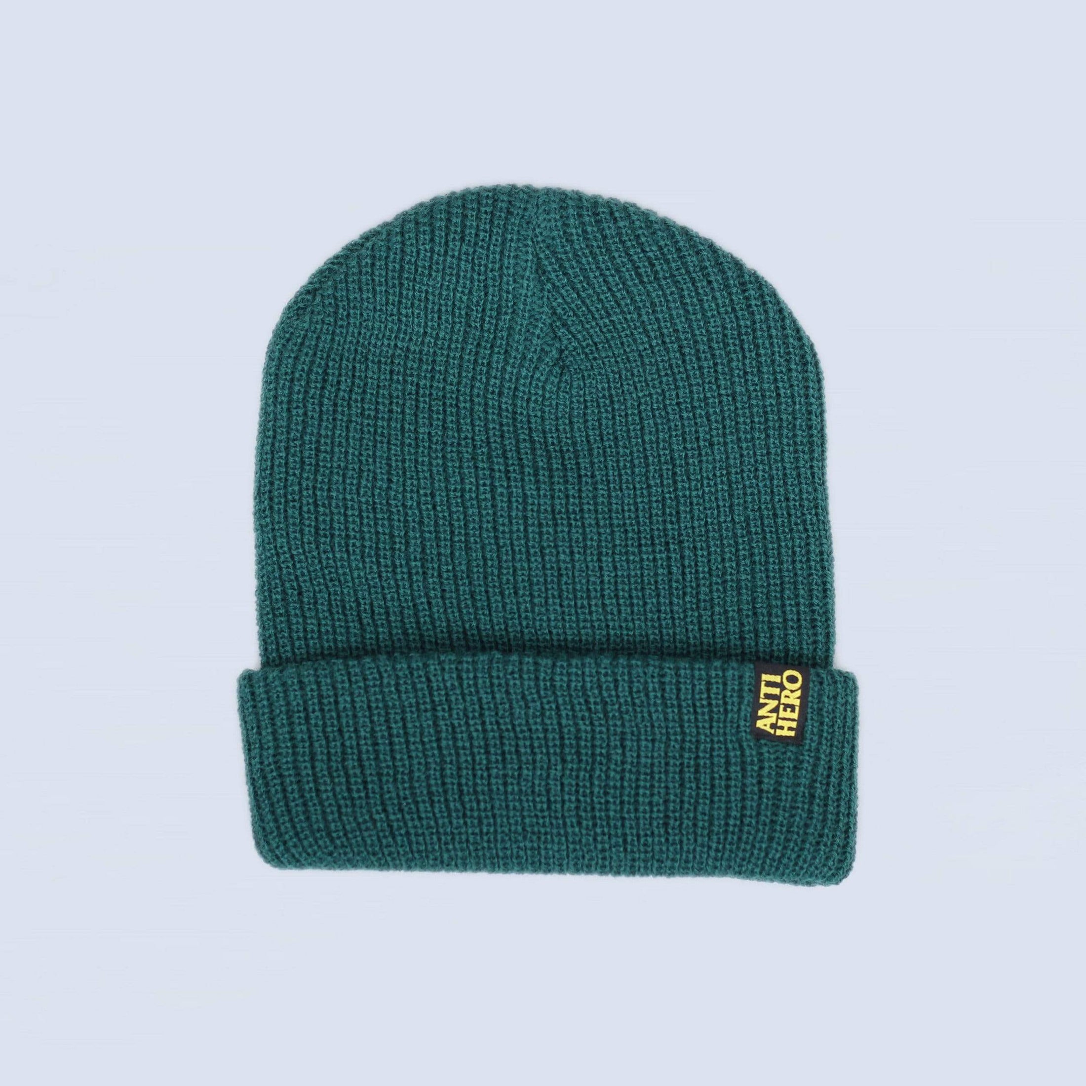 Anti Hero Blackhero Clip Label Cuff Beanie Forrest Green / Yellow