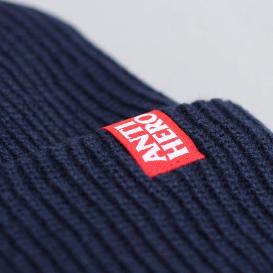 Anti Hero Blackhero Clip Label Cuff Beanie Navy / Red