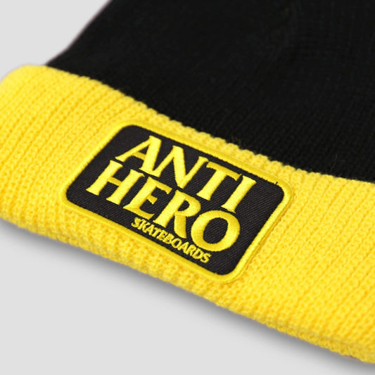 Anti Hero Reserve Patch Beanie Black / Yellow
