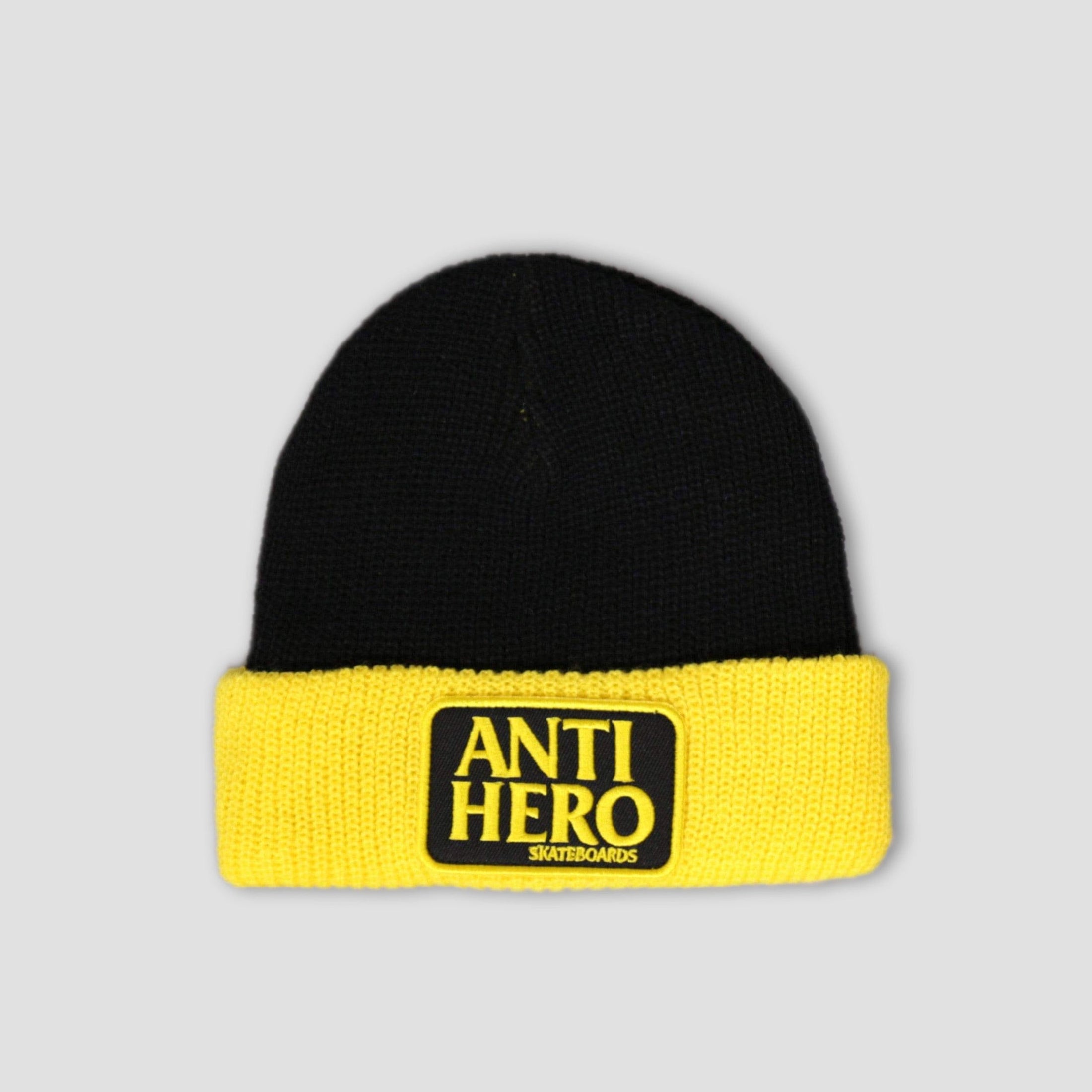 Anti Hero Reserve Patch Beanie Black / Yellow