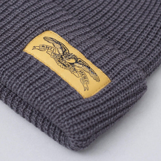 Anti Hero Stock Eagle Label Beanie Charcoal