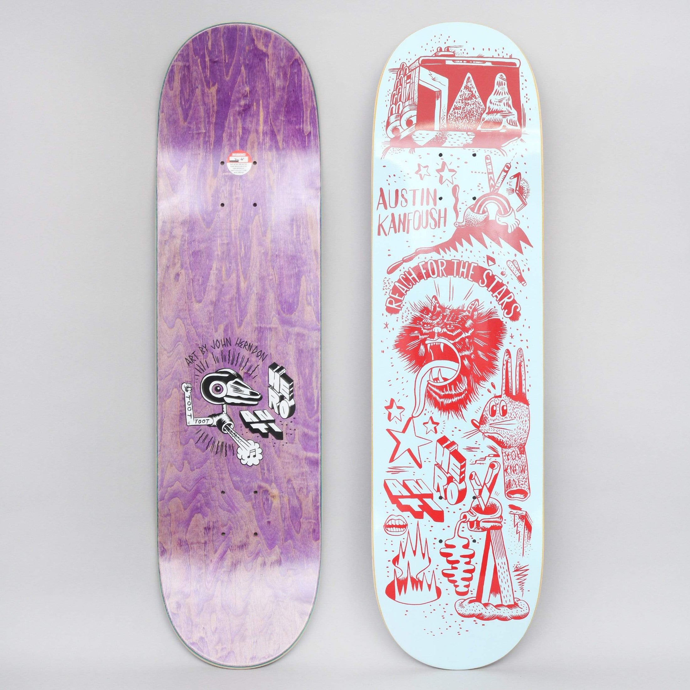 Anti Hero 8.25 Kanfoush Reach For The Stars Skateboard Deck Blue