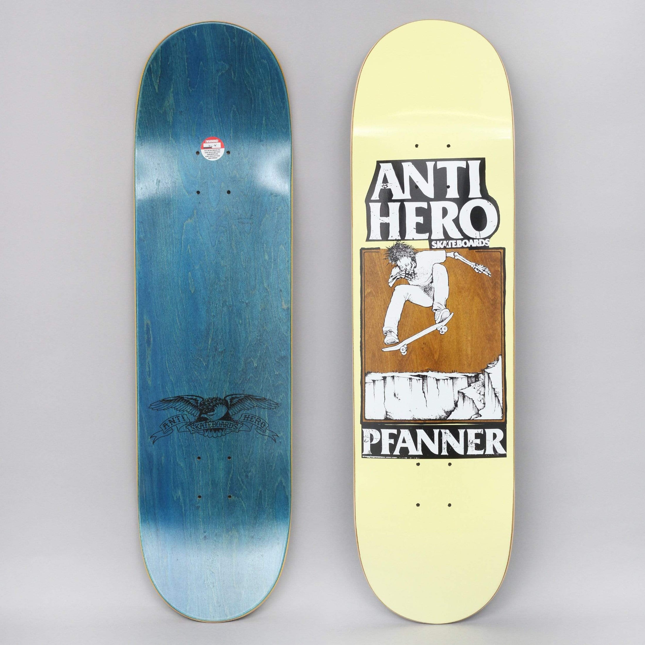 Anti Hero 8.25 Pfanner Lance Skateboard Deck Yellow / Brown